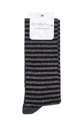 Calcetines Black Antracita Rayas