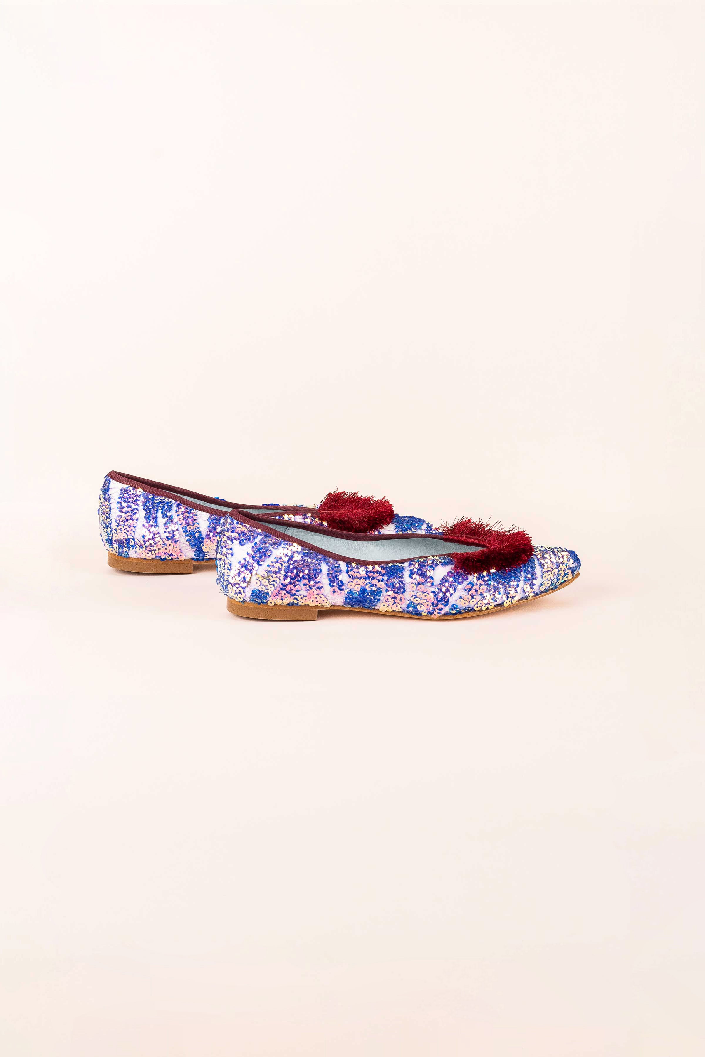 Ballerine Grana Sapphire (include soletta in lana e pelle)