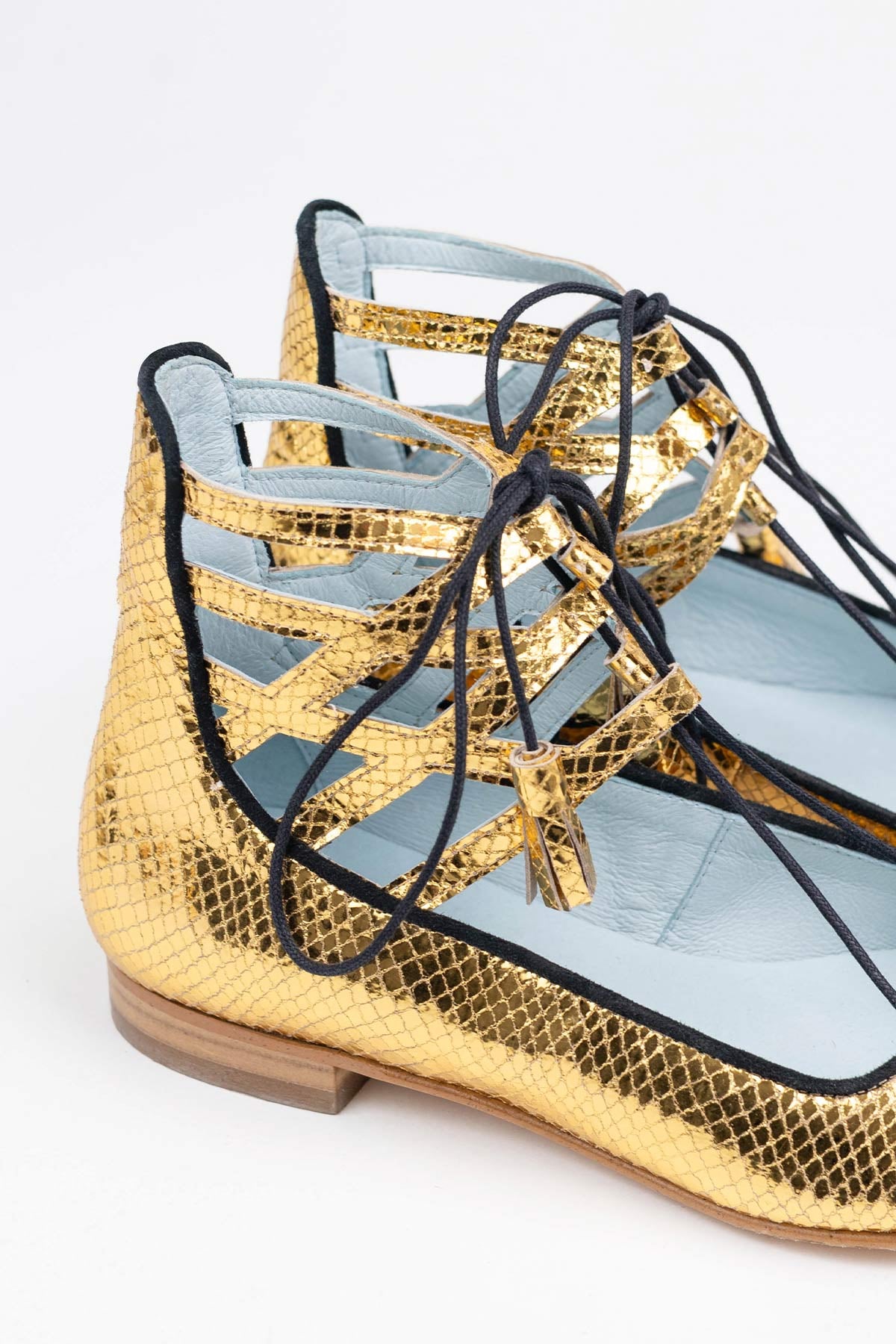Ballerine Dublín Gold (include soletta in lana e pelle)