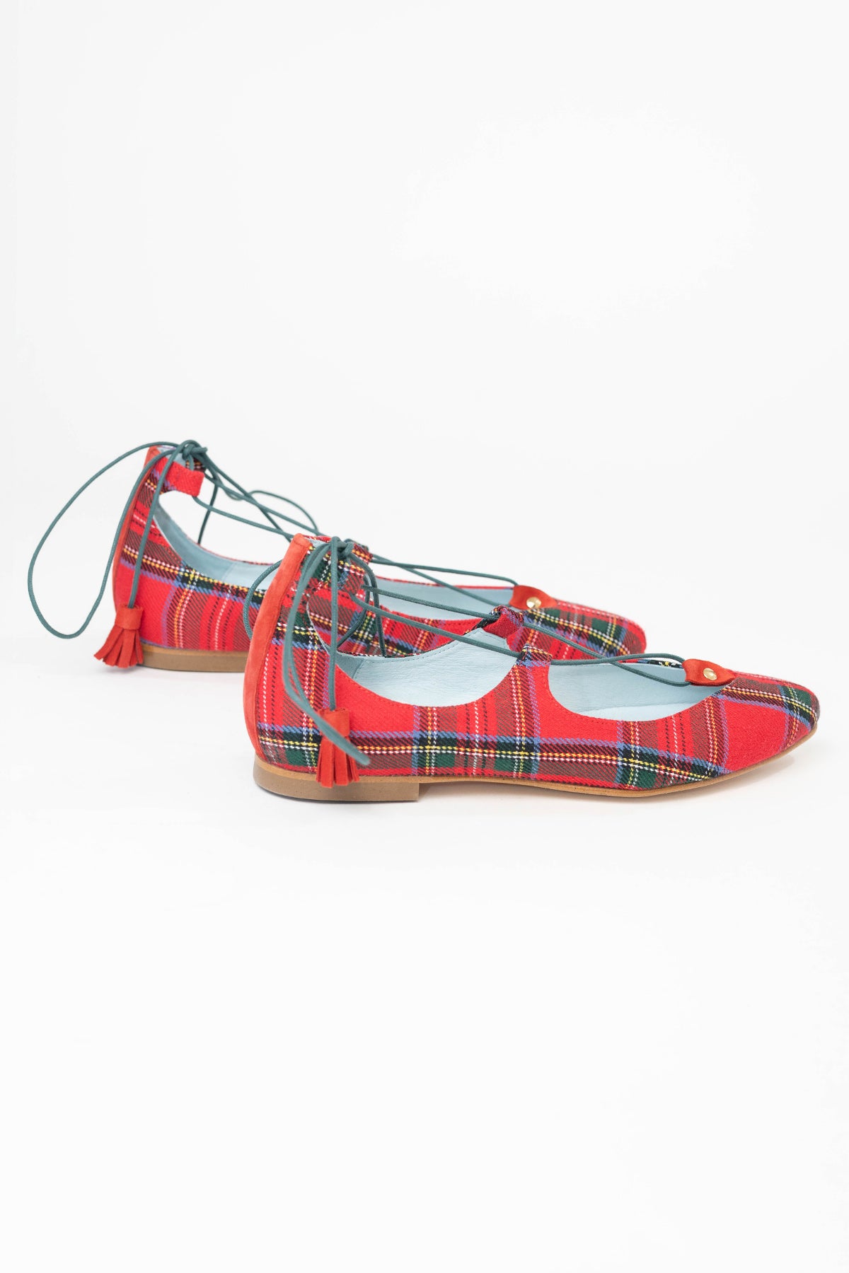 Bailarina Londres Tartán (incluye plantilla de lana y piel)