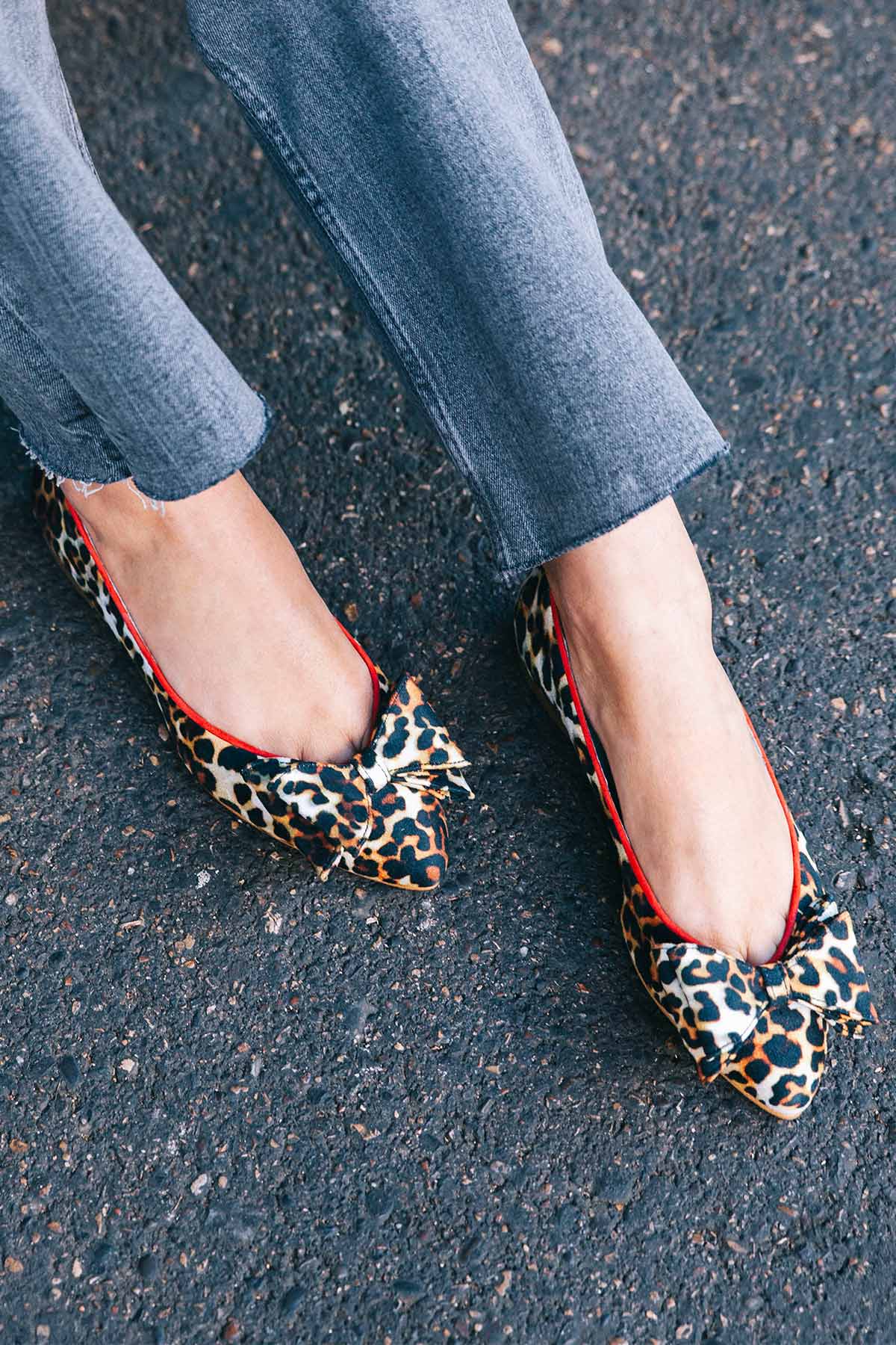 Bailarina Praga Leopard (incluye plantilla de lana y piel)