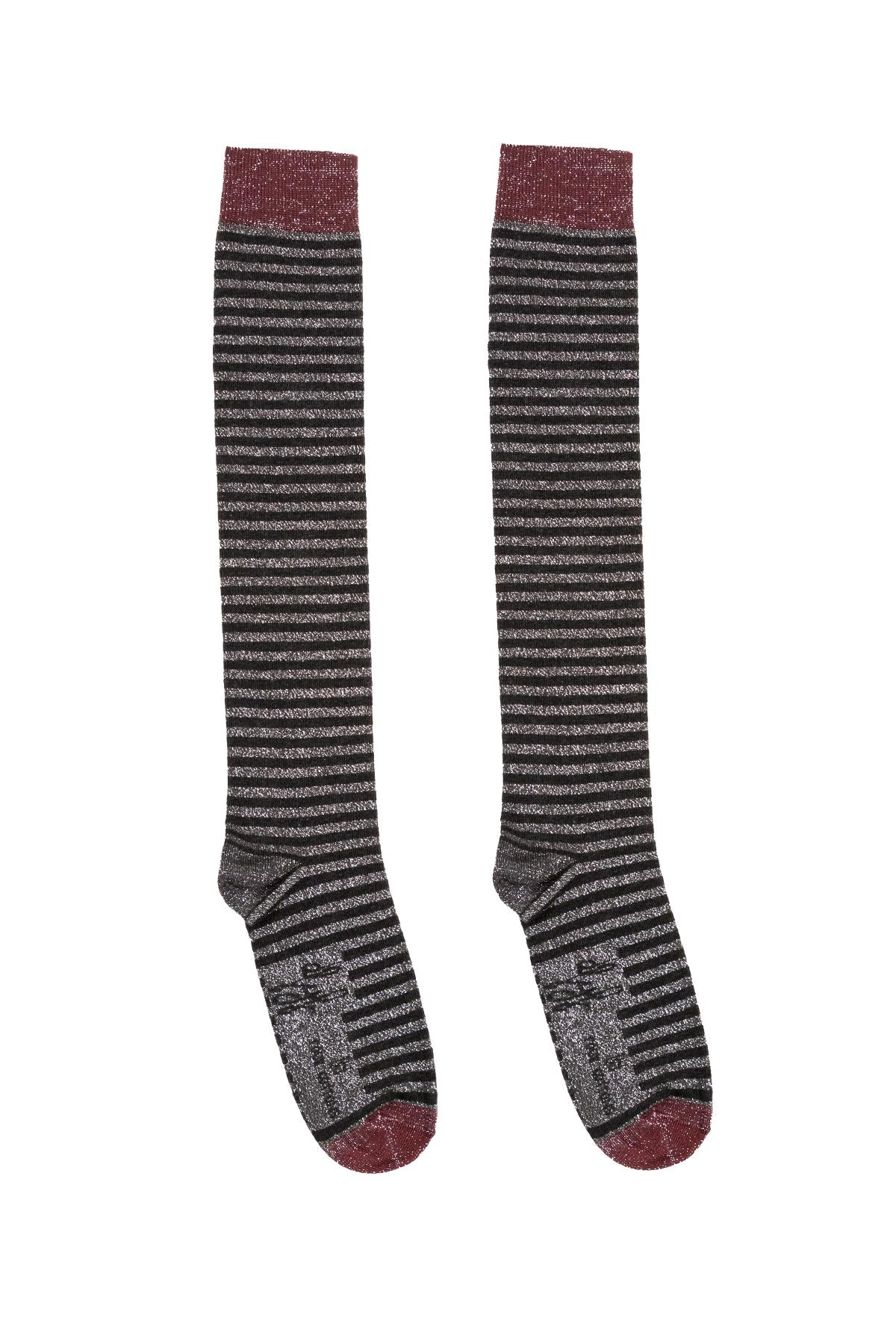Calcetines Black Antracita Rayas