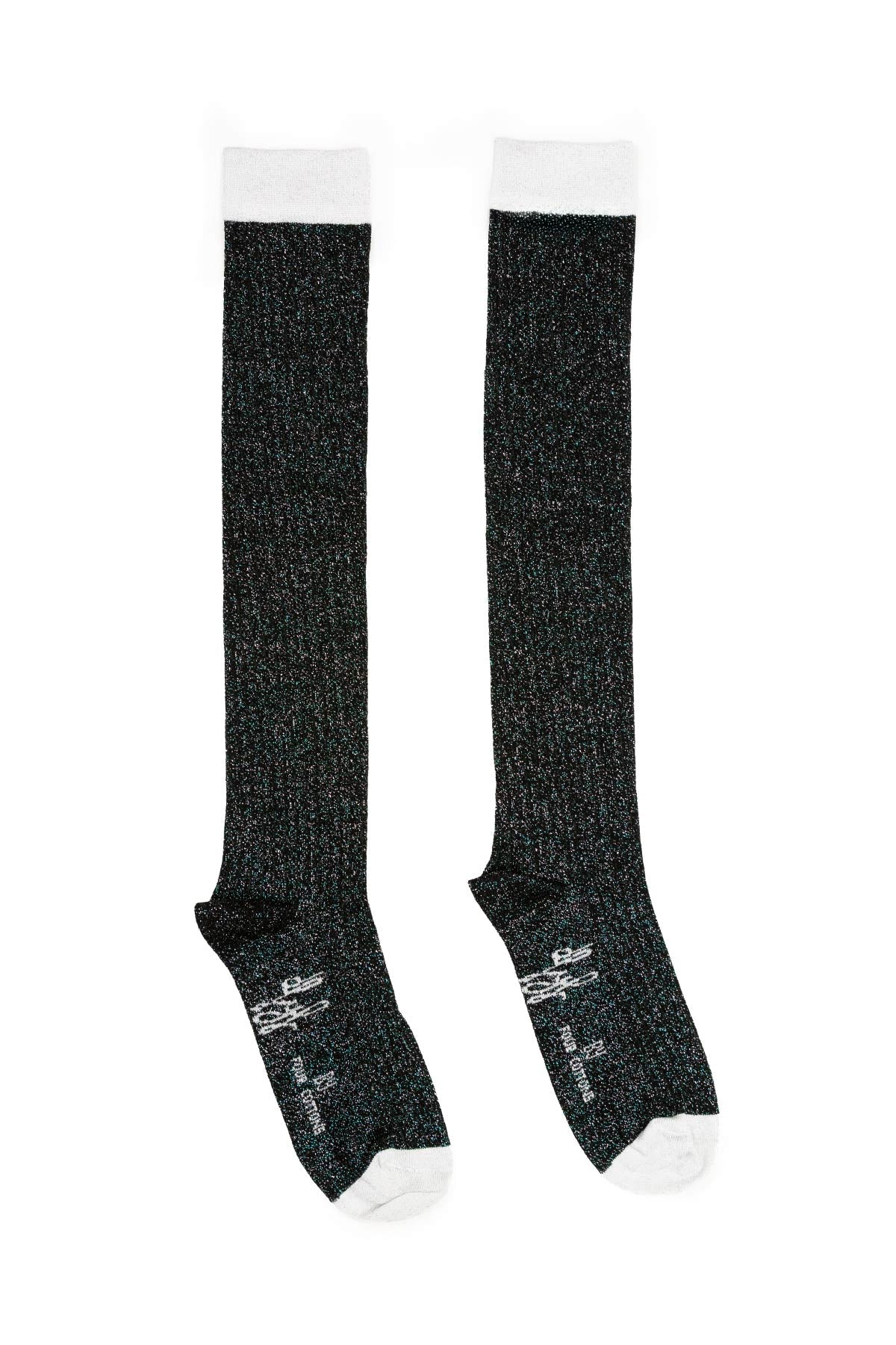 Calcetines White Glitter