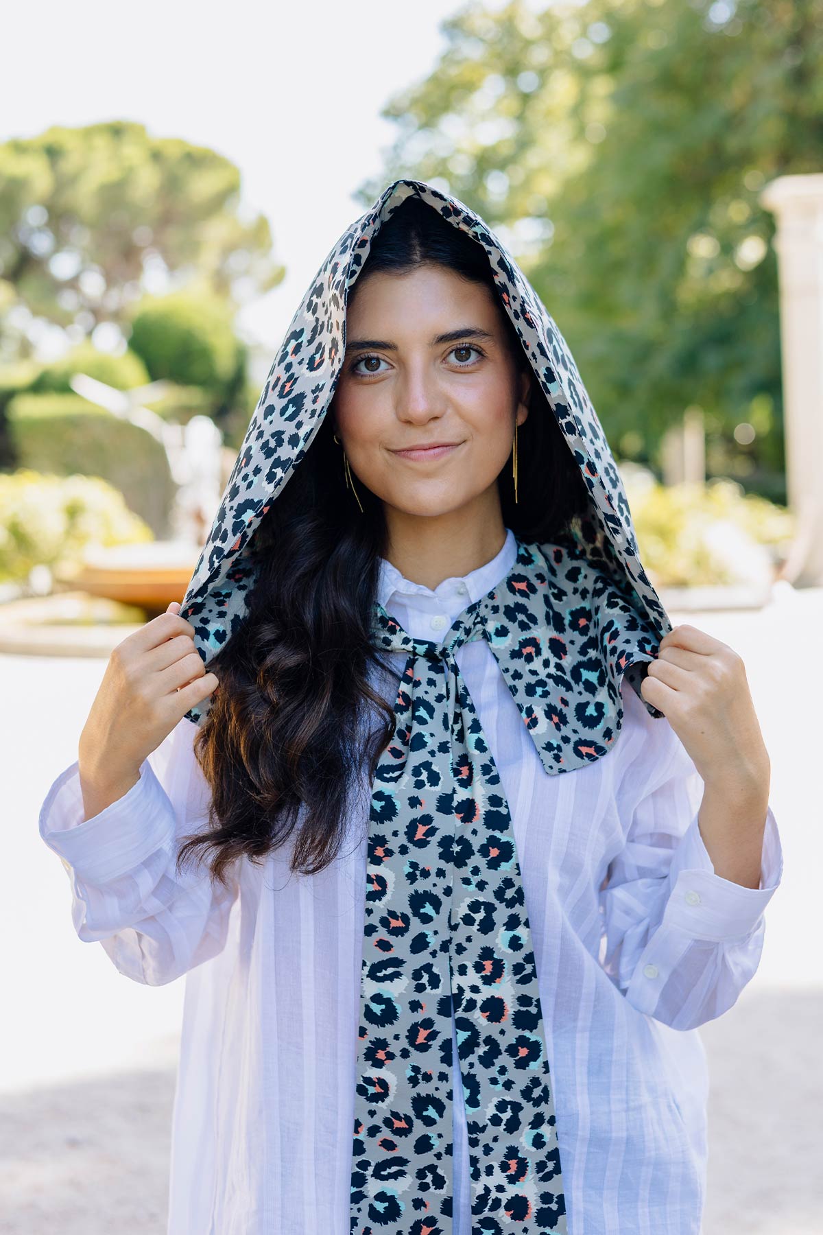 Capucha Print Gris