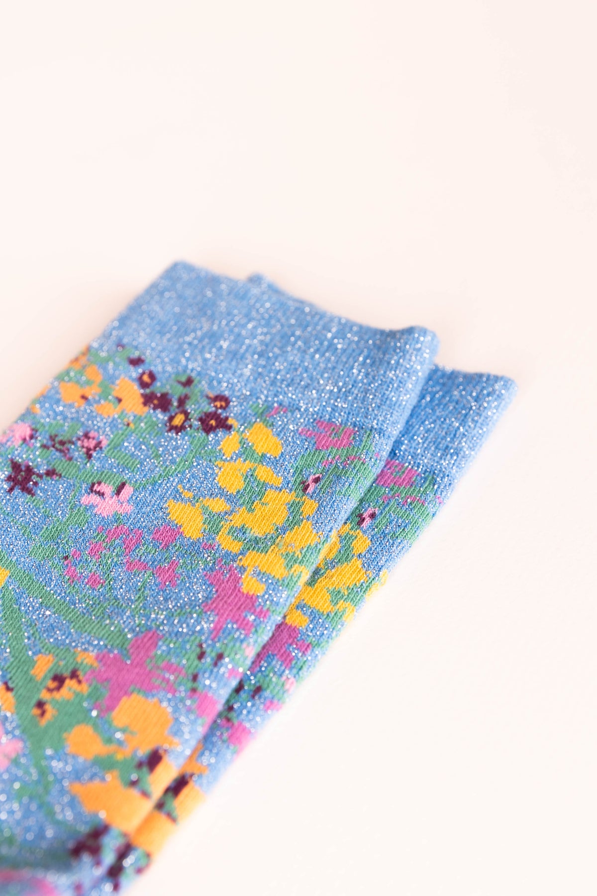 Chaussettes Fleurs Ciel