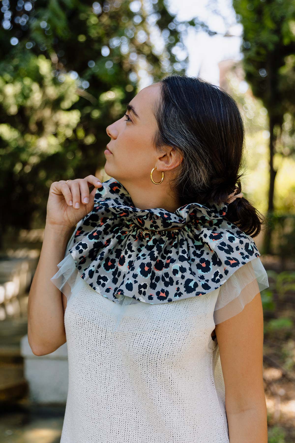 Cuello Print Gris