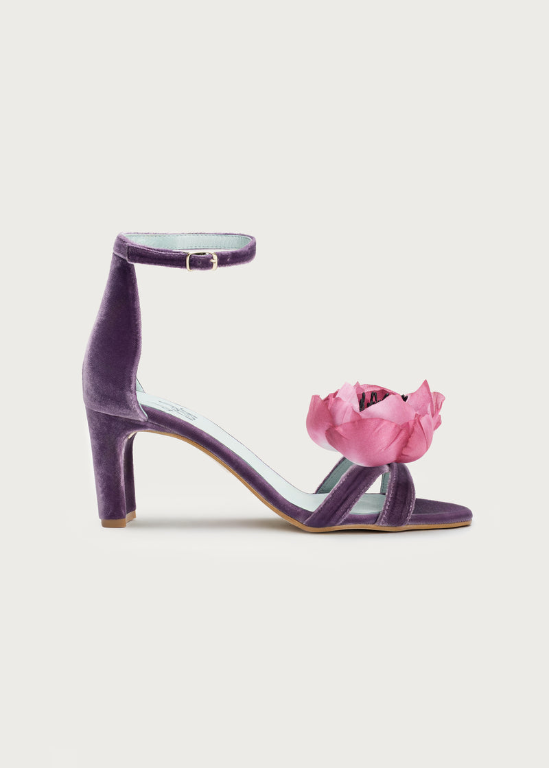 Tacón Heritage Malva · Flor Buganvilla