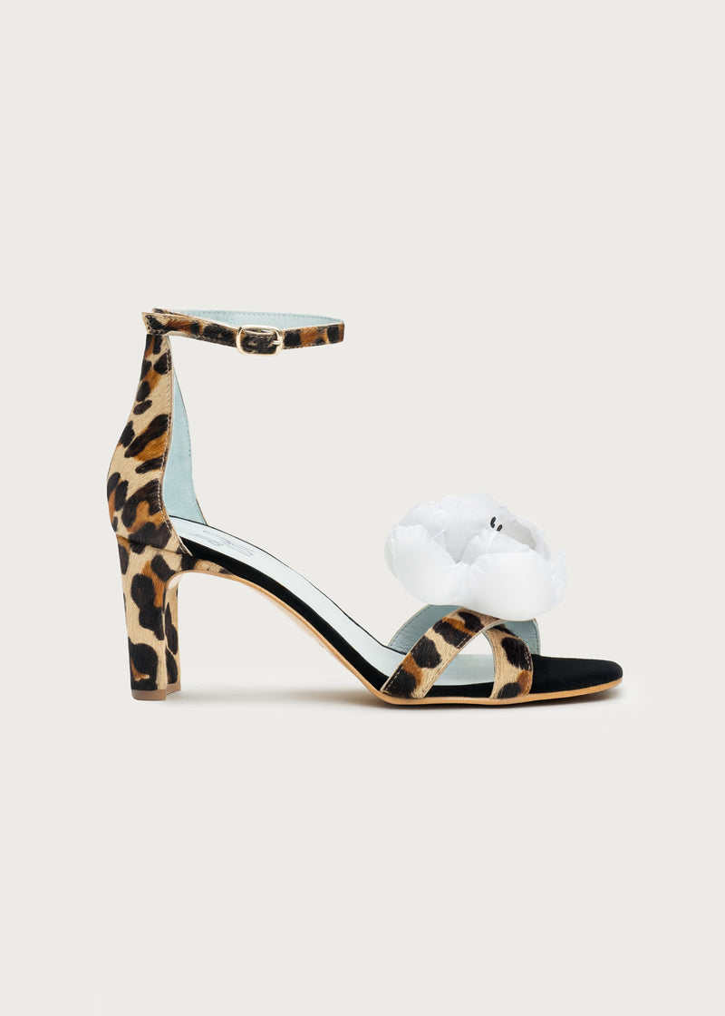 Tacón Heritage Print · Flor Blanca