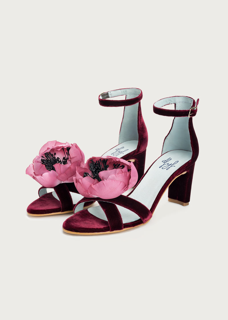 Tacón Heritage Rubino · Flor Buganvilla