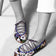 Detalle de la Bailarina II White de defloresyfloreros con bordado floral, lentejuelas y cordón al empeine