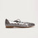 Blucher XIII Silver de defloresyfloreros en piel lisa y piel flocada en cuadros con cordón a contraste