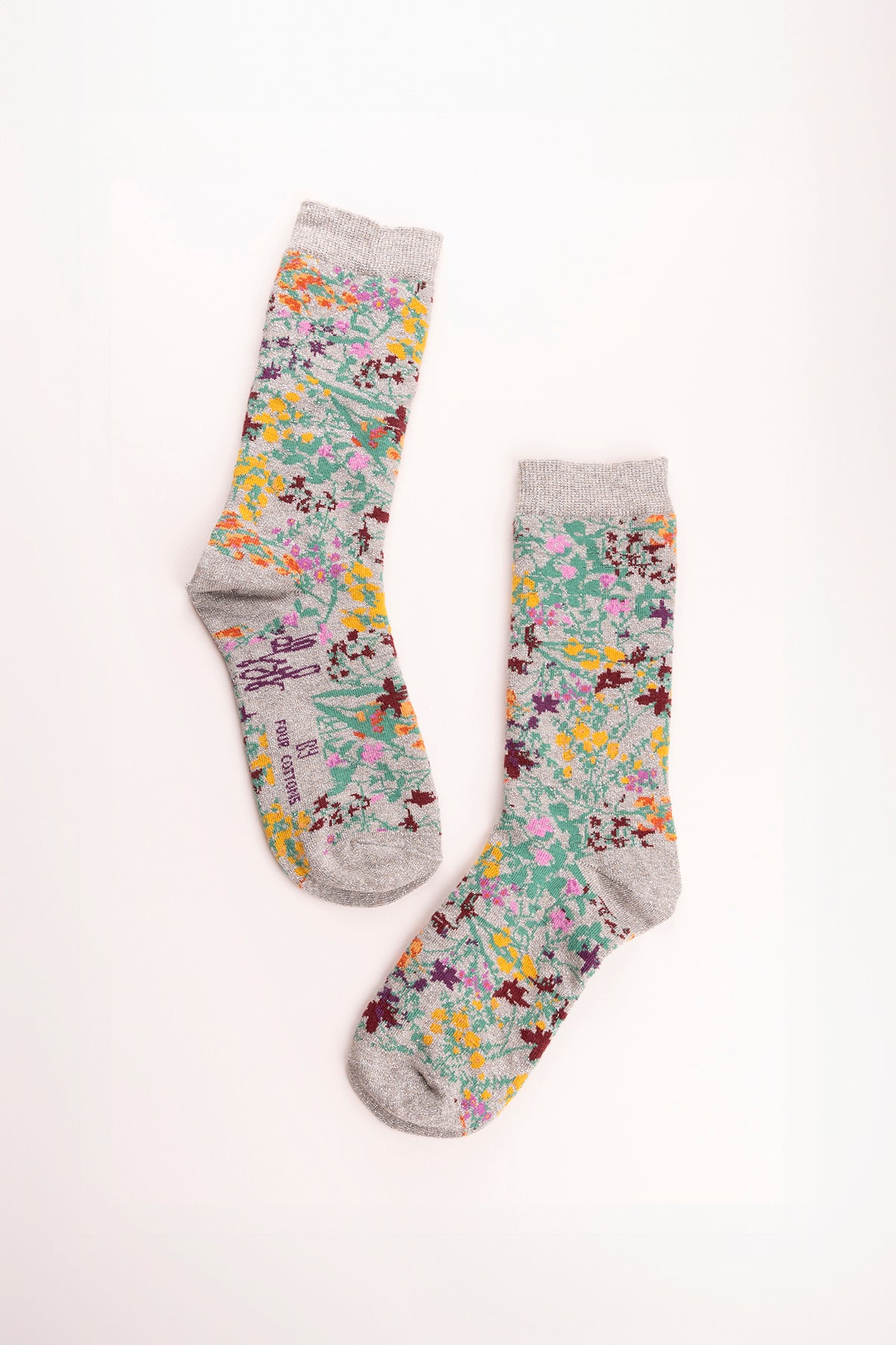 Chaussettes Fleurs Glace