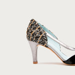Tacones XX de defloresyfloreros en diferentes colores con mezcla de lana, piel y terciopelo de seda